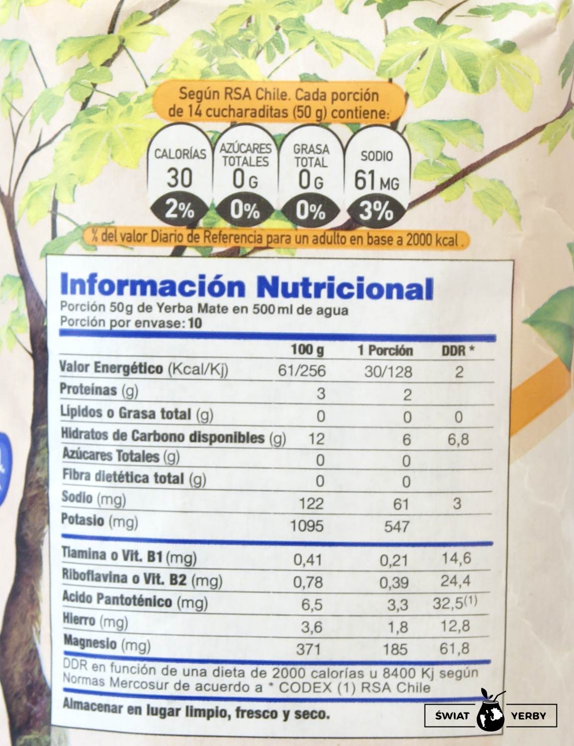 Taragui Citricos del Litoral wartosci odzywcze